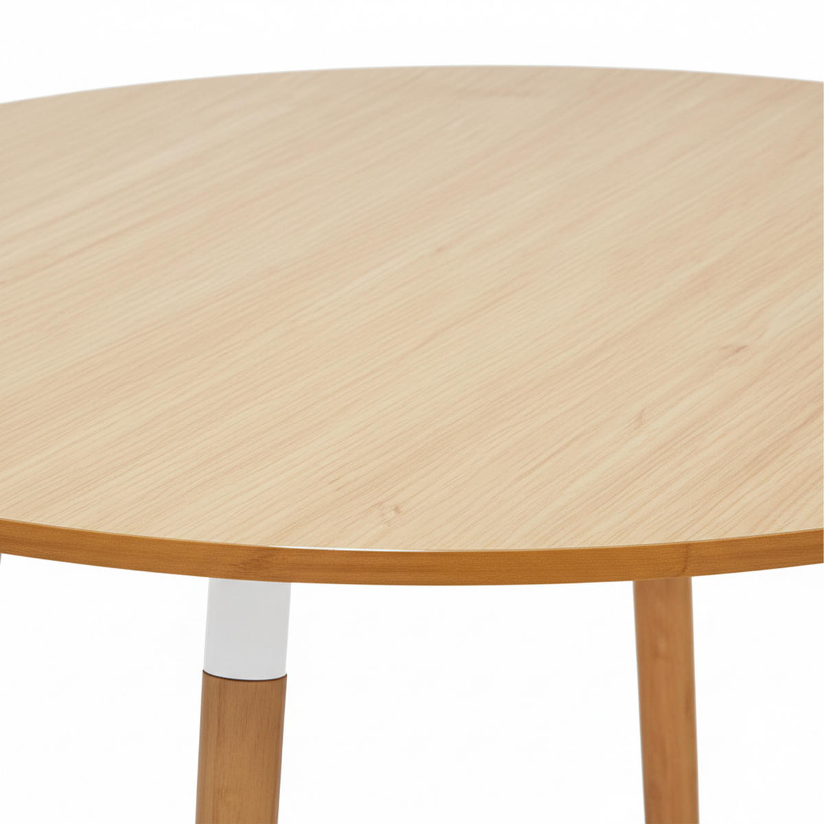 JÍDELNÍ stůl - světle hnědá, kov/dřevo (80/80/75cm) - Relaxdays