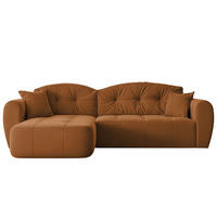 ECKSOFA RAVEN mit Schlaffunktion und Bettkasten Orange - Orange, Holzwerkstoff/Kunststoff (250/160cm) - Idohome