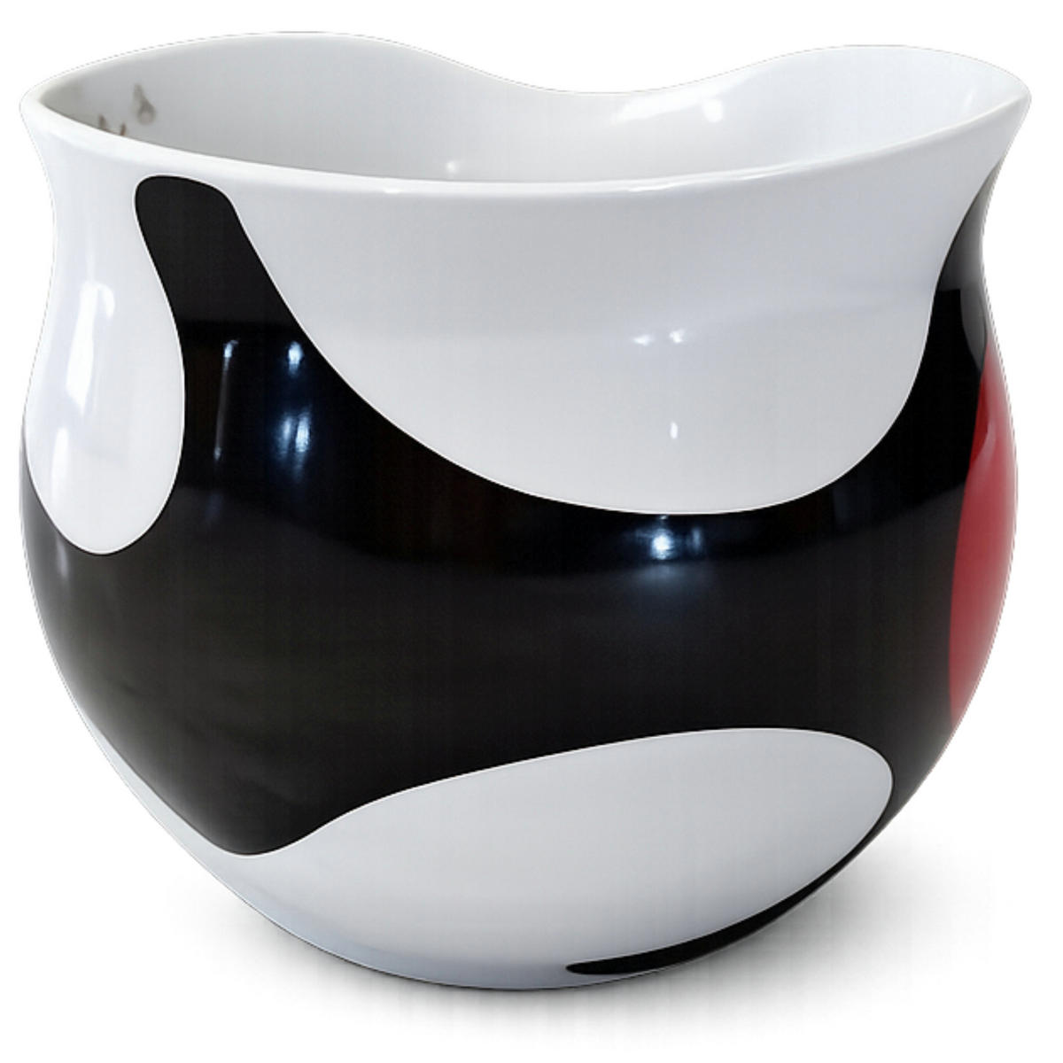 KAFFEEBECHER XXL spot red - Multicolor, Keramik (0.6L) - Luigi Colani Porzellan