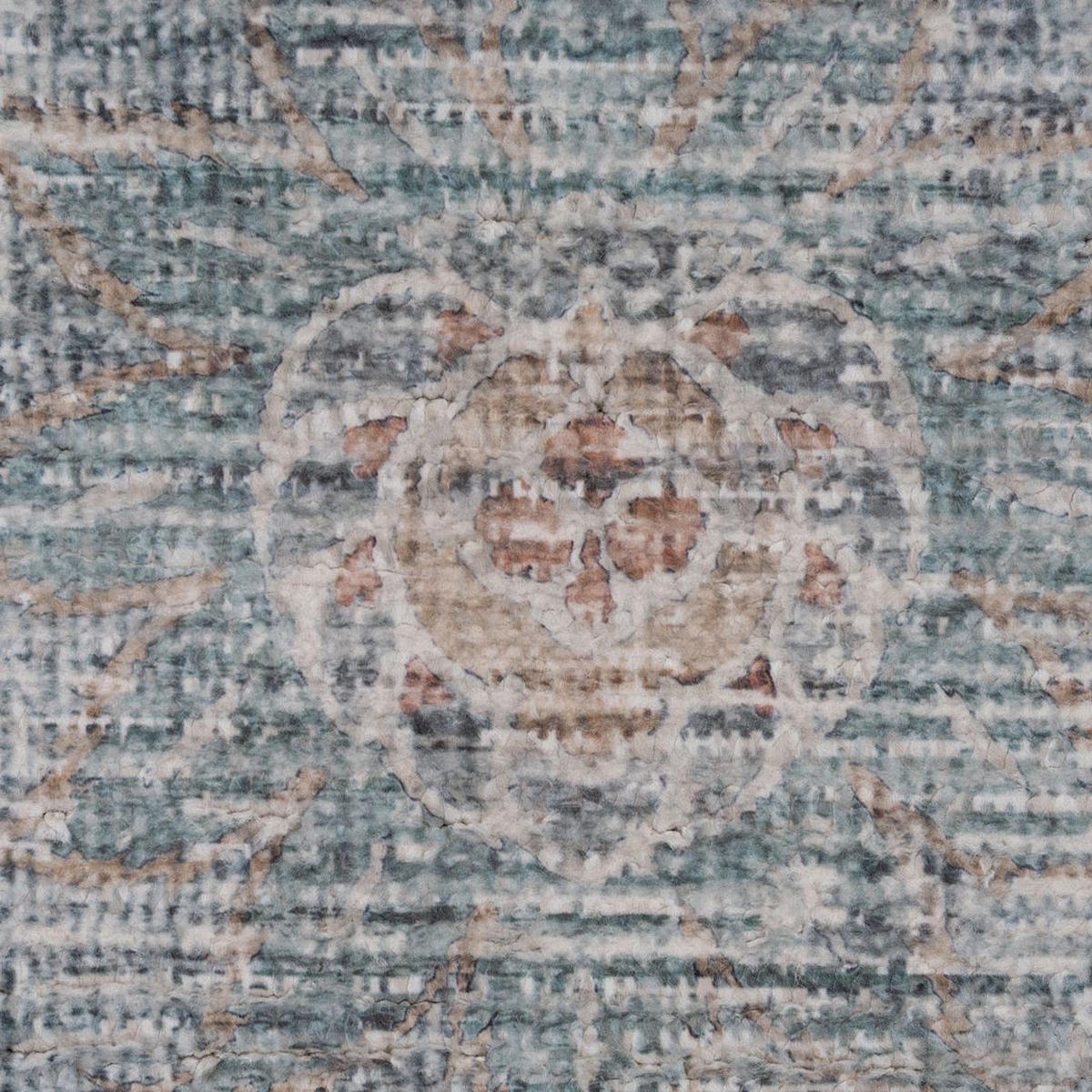 VINTAGE-TEPPICH Ishani Atticus Blau - Blau, Textil (160/231cm) - Kukoon Rugs