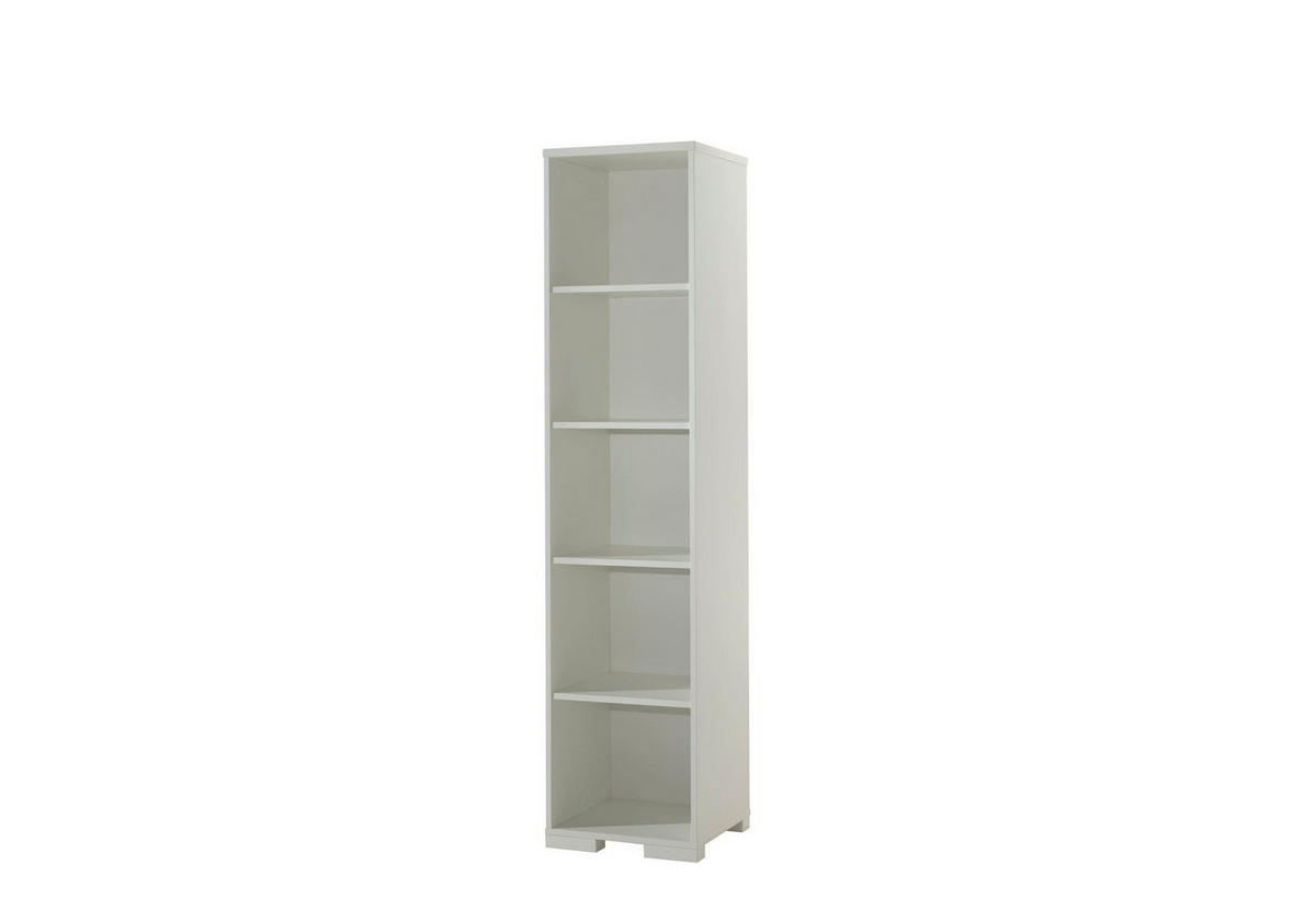 STANDREGAL Kariotta 46x45x195 aus Holzwerkstoff Farbe Weiß/Buche - Weiß, Holzwerkstoff (46/195/45cm) - 58aufmkessel