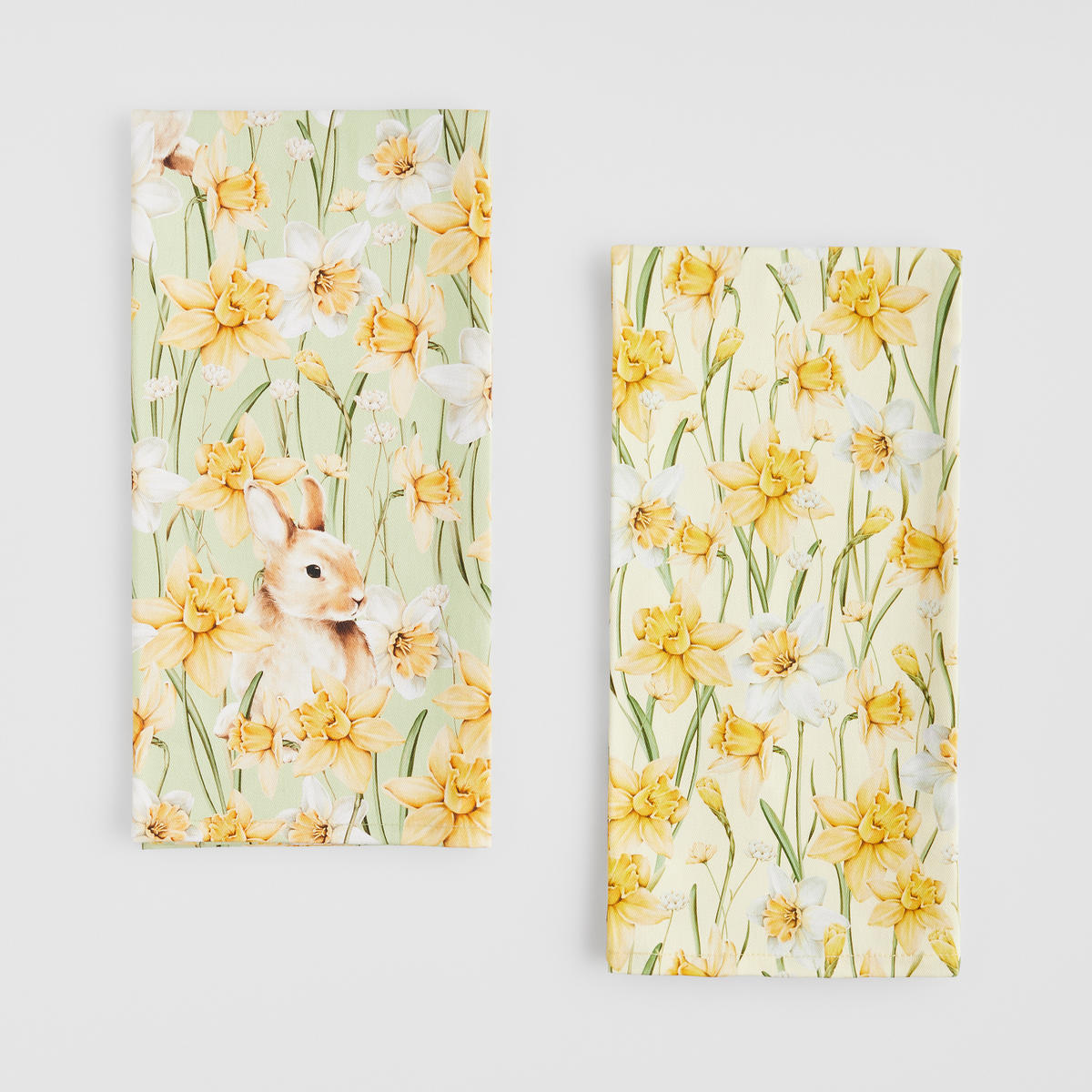 KÜCHENHANDTUCH 2er Set Daffelisbunny - Gelb, Textil (45/65cm) - home&you