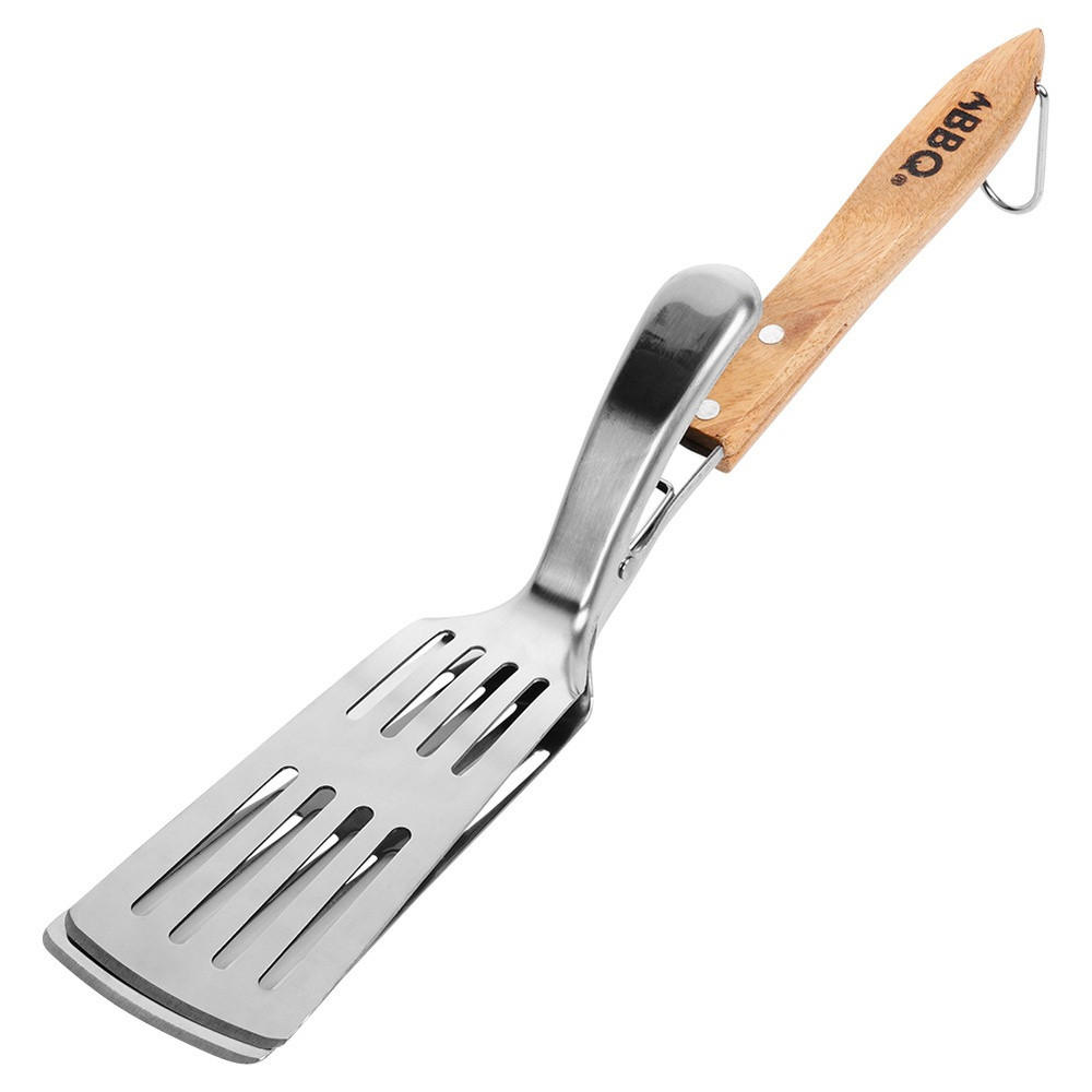 GRILLWENDER/ZANGE 2-in-1 Edelstahl 40 cm Silberfarben - Silberfarben, Metall (40cm) - BBQ Collection