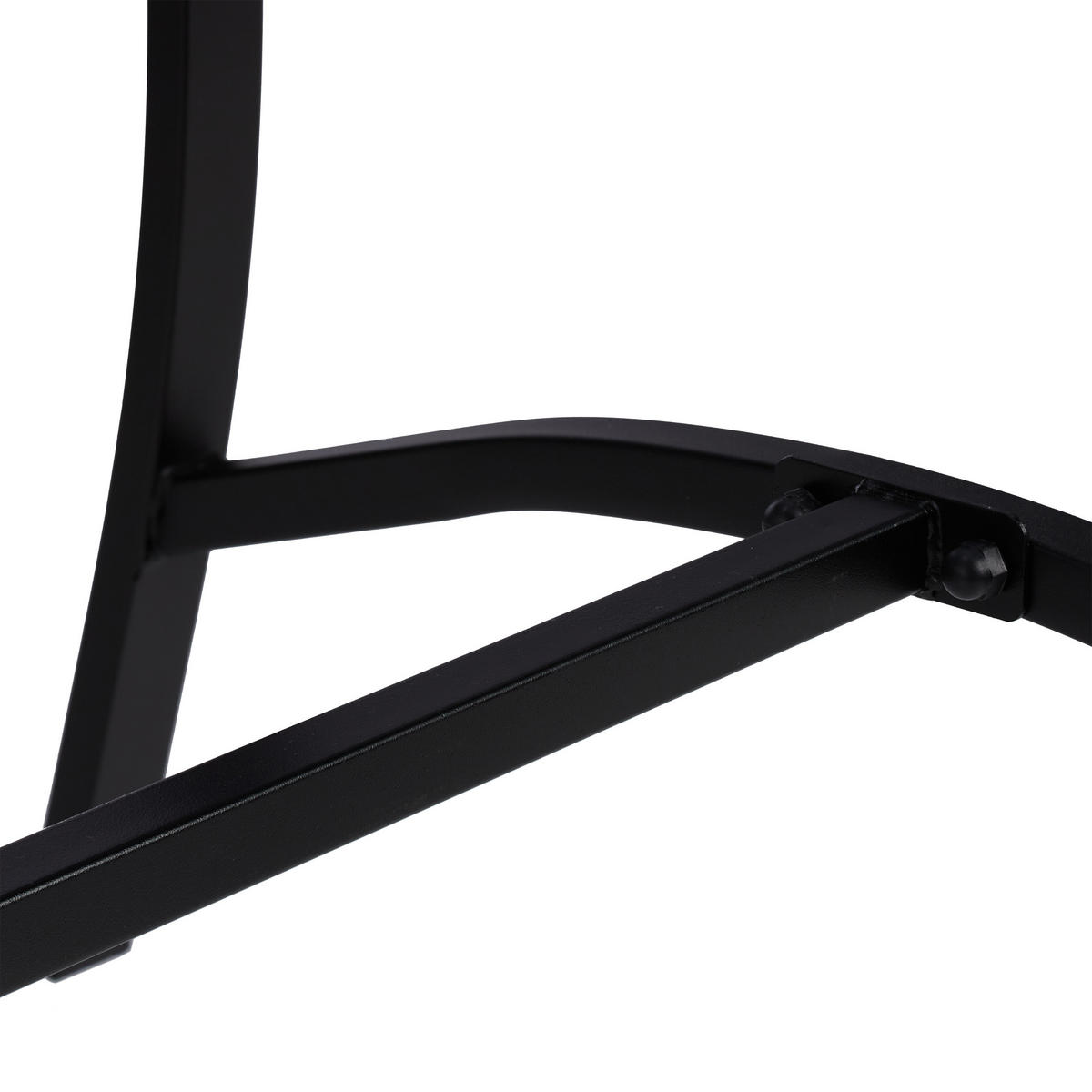 GARTENTISCH - Schwarz, Metall (60/120/55.5cm) - Relaxdays