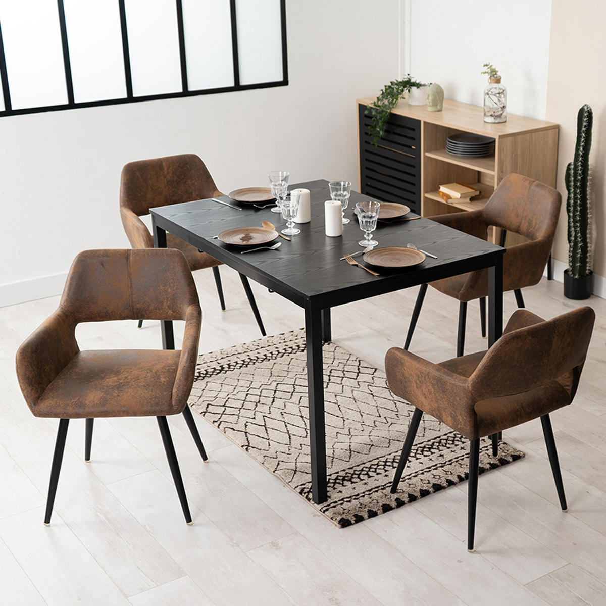 ARMLEHNSTUHL Vintage Braun - Braun, Textil (46/81/45cm) - Meubles Cosy