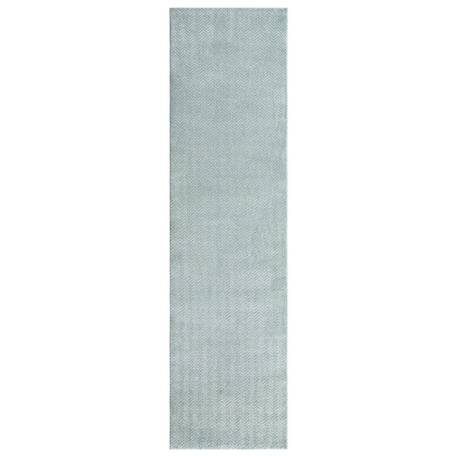 KURZFLOR-TEPPICH Fancy 805 Grün/ Türkis 80x300 cm - Türkis/Grün, Textil (80/300cm) - carpet city