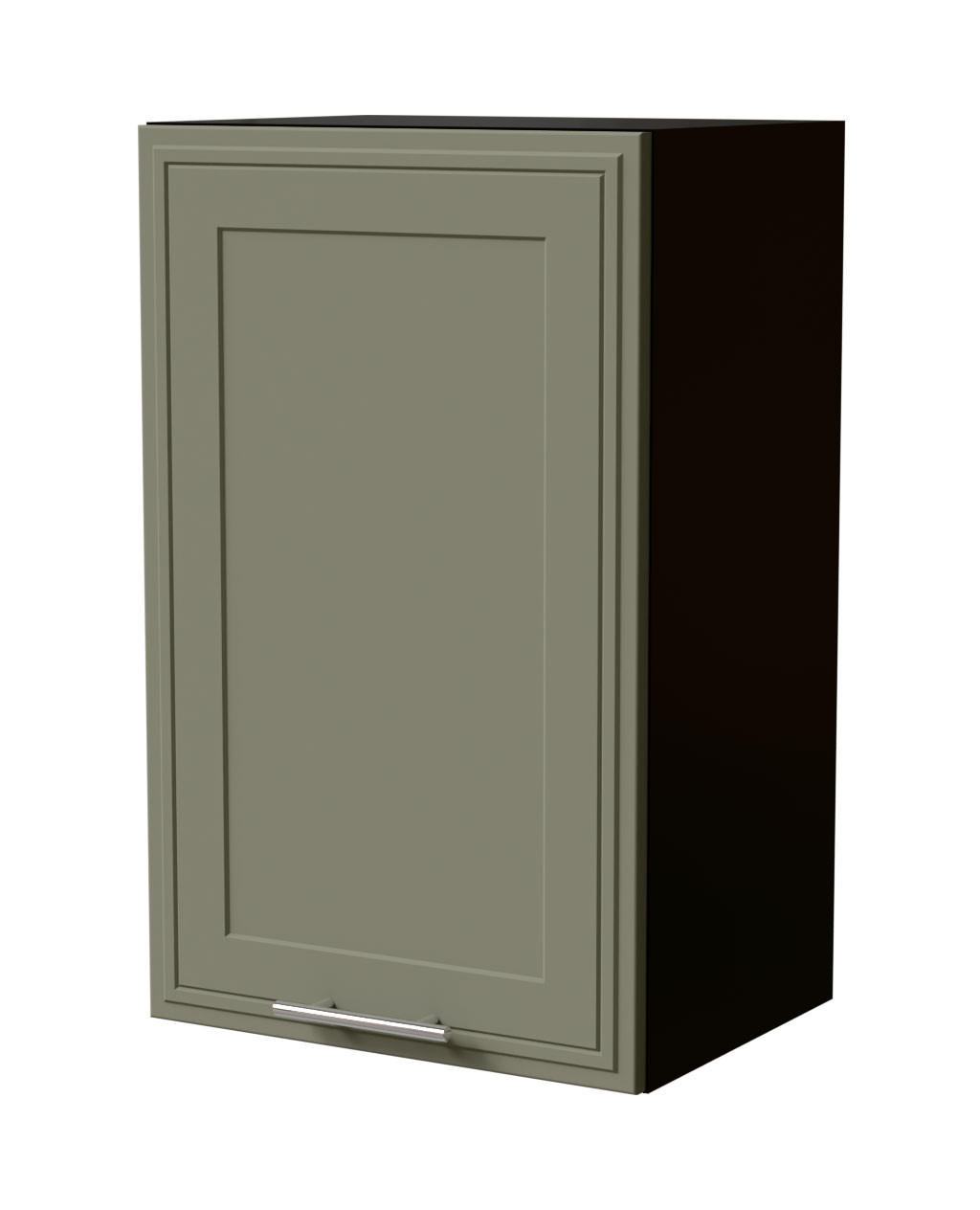 Feldmann-Wohnen Hängeschrank Grün, Schwarz 45x72x32.5 cm