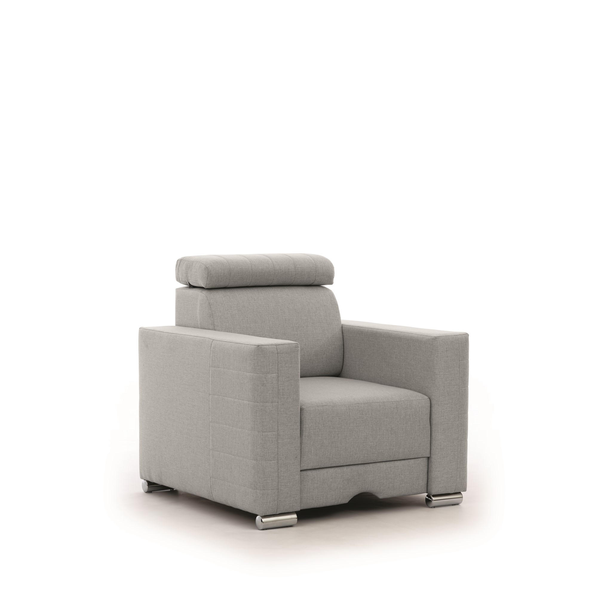 SESSEL Canton In Liverpool - Grau, Holzwerkstoff/Textil (94/92/93cm) - Fun Möbel