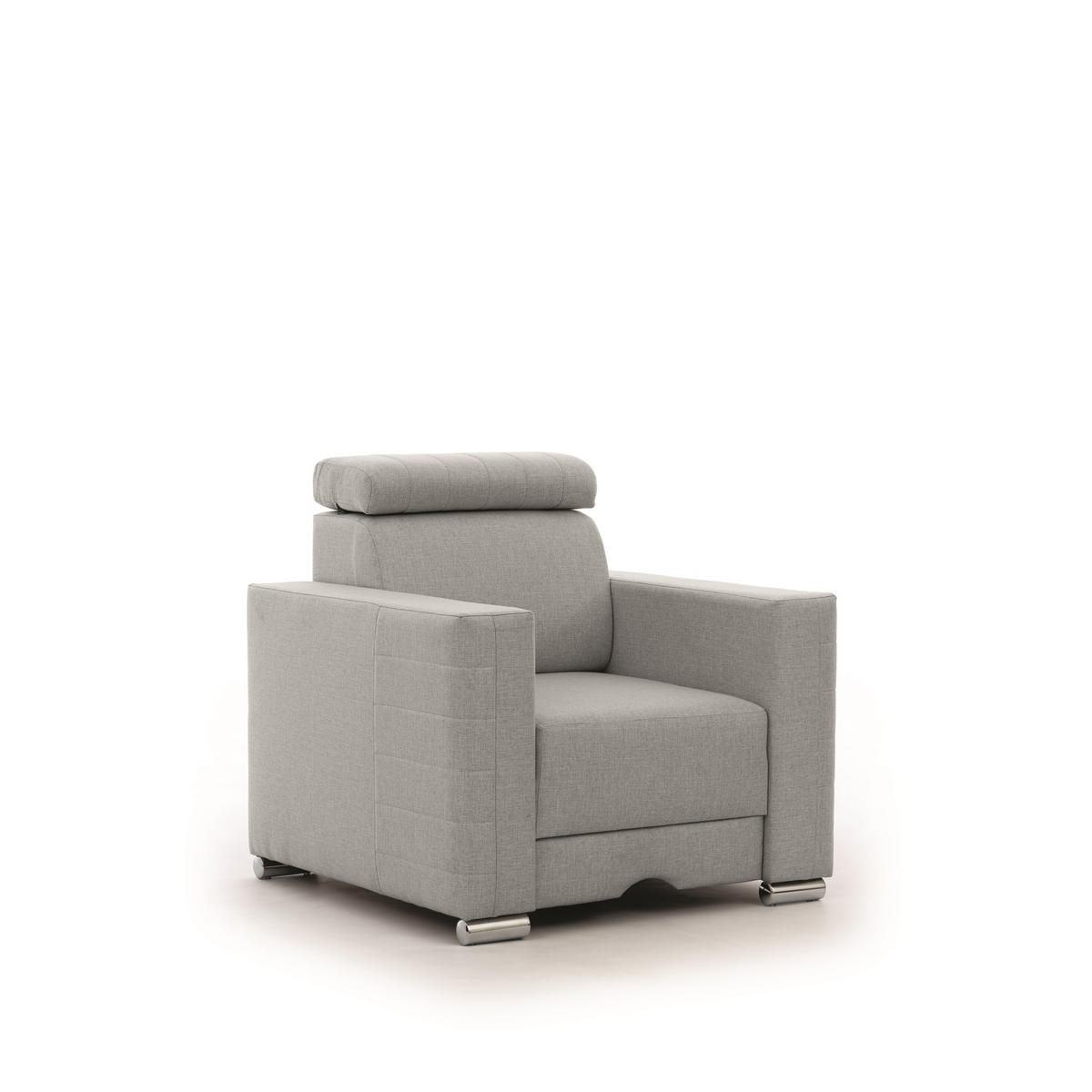 SESSEL Canton In Liverpool - Grau, Holzwerkstoff/Textil (94/92/93cm) - Fun Möbel