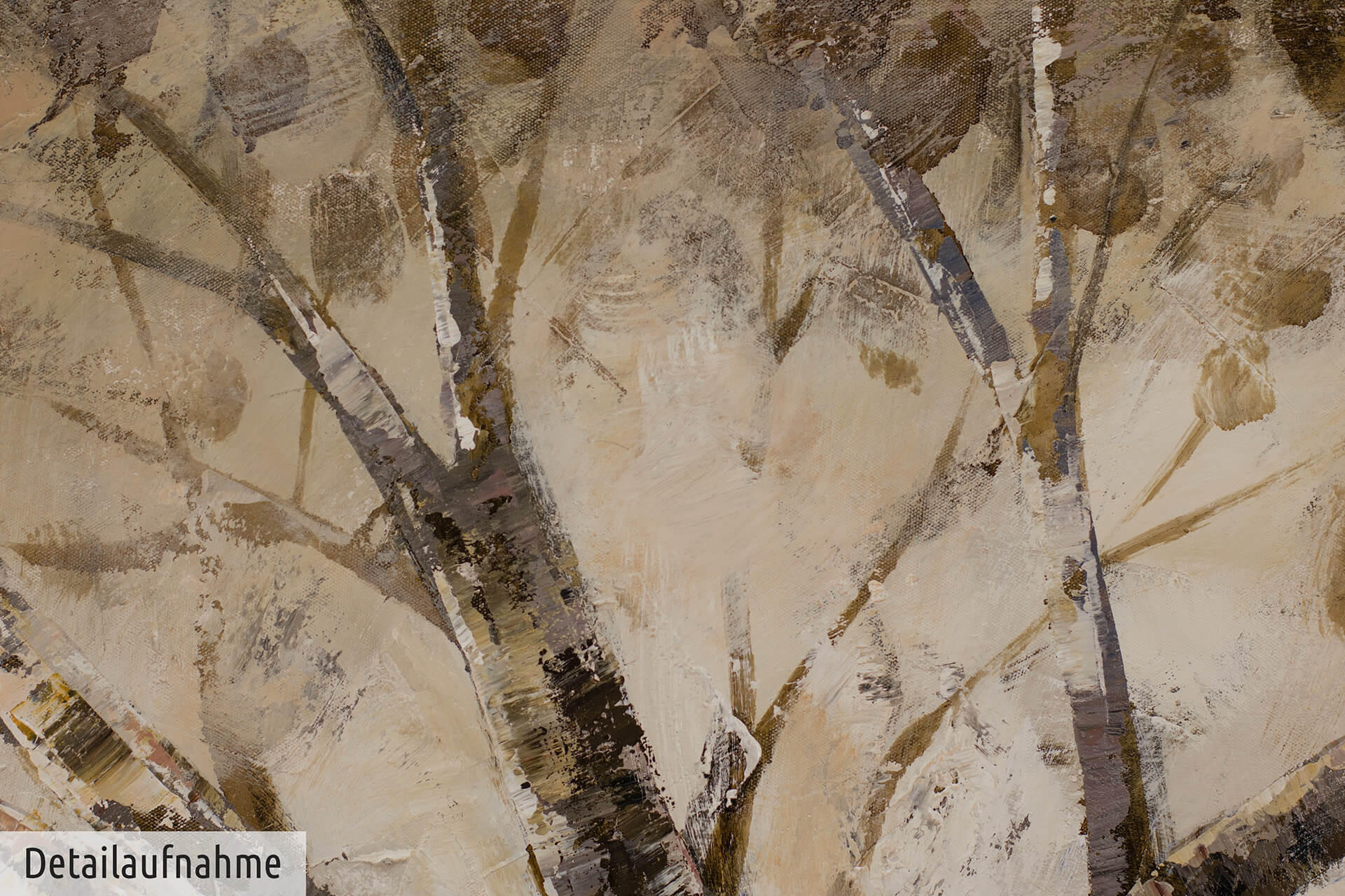 ACRYLBILD HANDGEMALT 120/60 cm - Weiß, Holz/Textil (2.04/60cm) - KUNSTLOFT