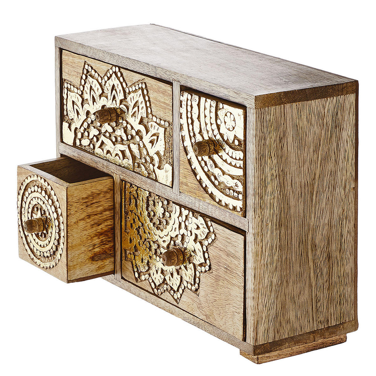 DEKO-SCHRANK Bali - Goldfarben, Holz (11/29/22cm) - Butlers