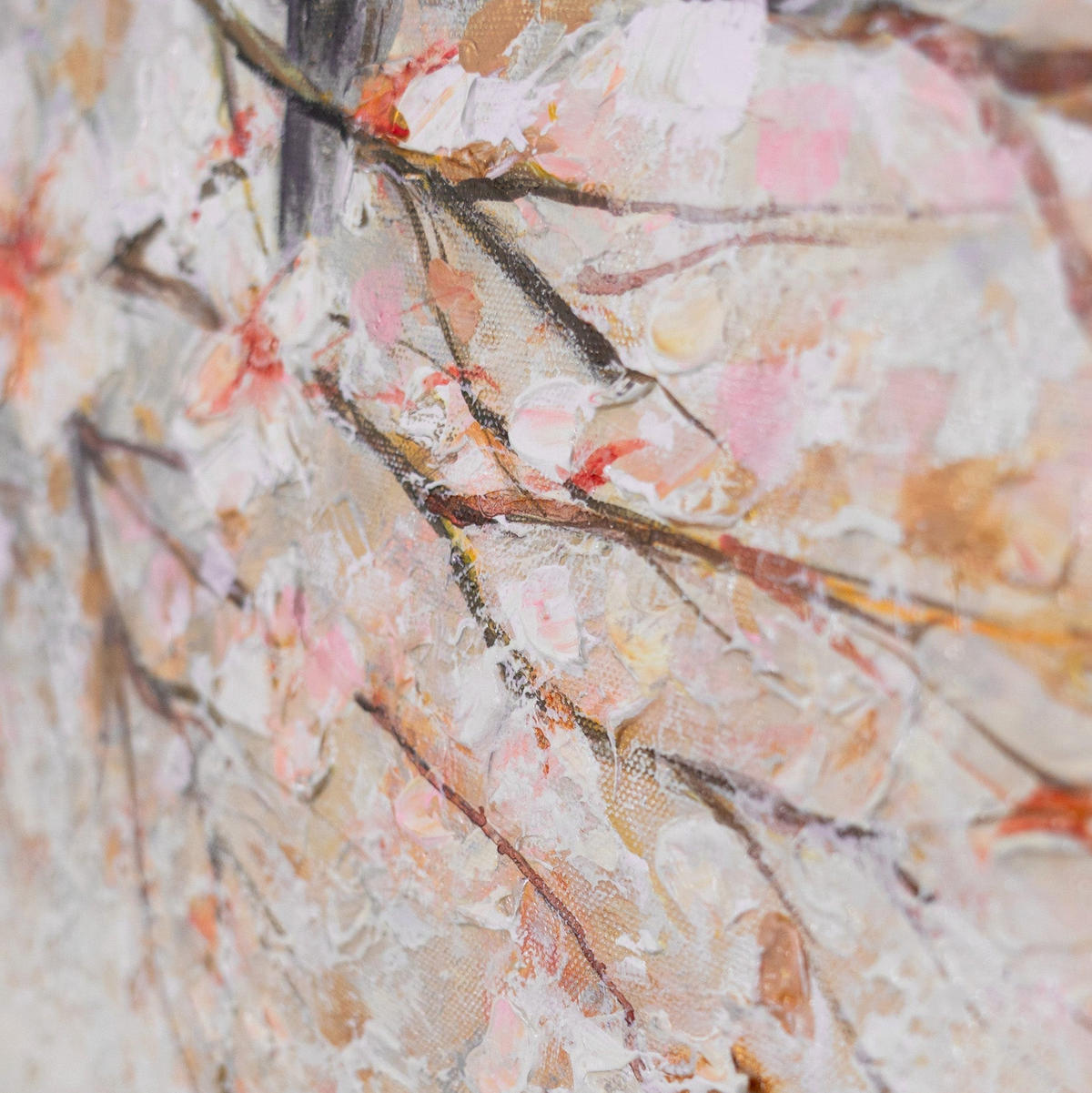 GEMÄLDE Zarte Vögel Schattenfugenrahmen Beige 70x50 cm - Beige, Holz (70/50cm) - YS-art gallery