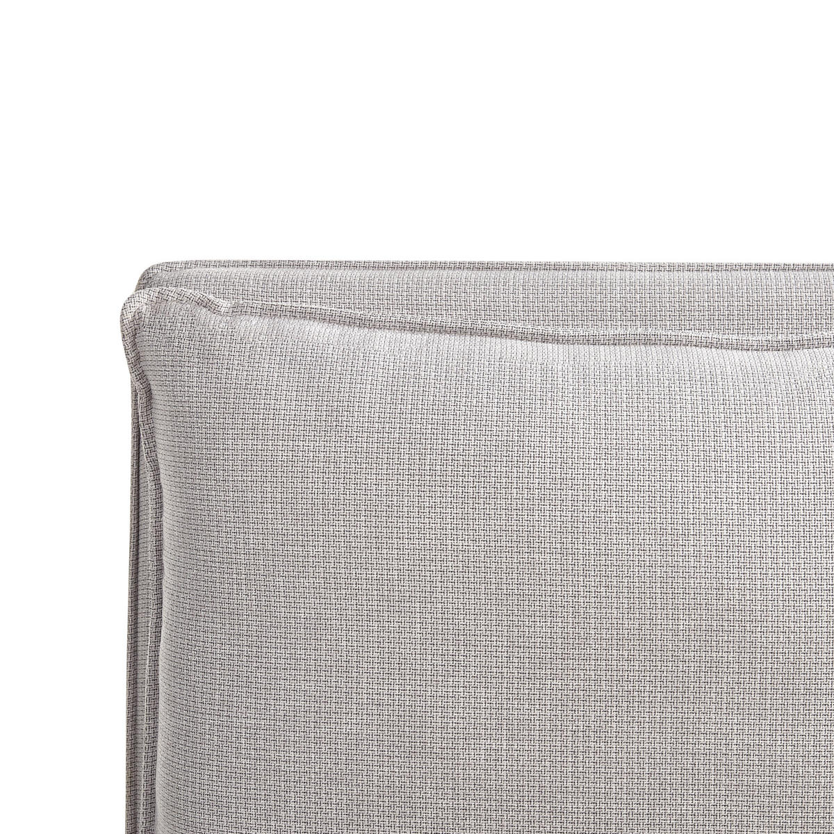 BETT mit Lattenrost 180/200 cm Hellgrau Bajonna - Hellgrau/Schwarz, Textil (180/200cm) - Beliani