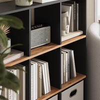 RAUMTEILER Nove Anthrazit/Goldkraft Eiche 107.2 x 107.8 cm - Honigeiche/Anthrazit, Holzwerkstoff (107.2/107.8/29cm) - Vicco