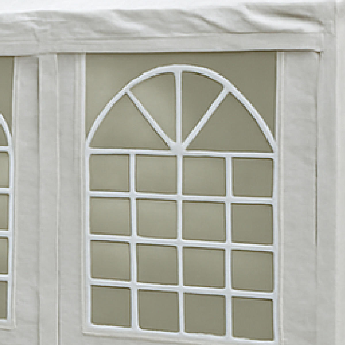 DACHPLANE Livingston - Zeltabdeckung für 4x8 Meter, PE weiss 180g/m². BxTxH: 800x400x310 cm - Weiß, Kunststoff (800/0.3/400cm) - TPFGarden