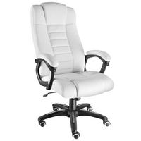 BÜROSTUHL Mafz, einstellbare Wippfunktion, weiß - Weiß, Textil (49/50/52cm) - tectake