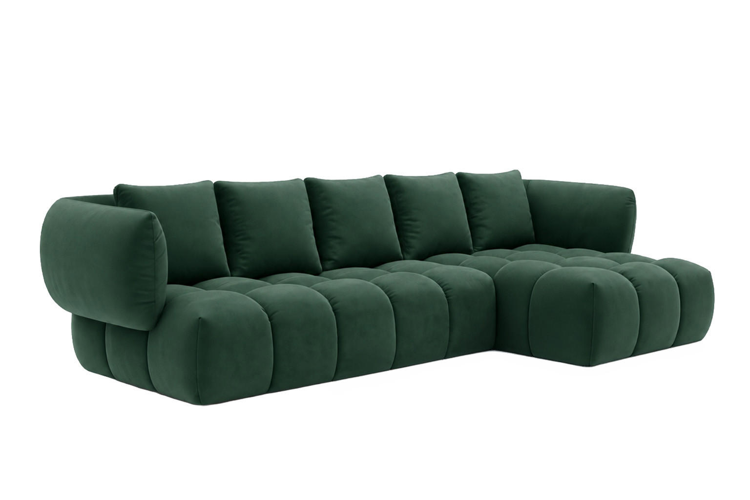 Kaiser Möbel Ecksofa Grün 242x175 cm