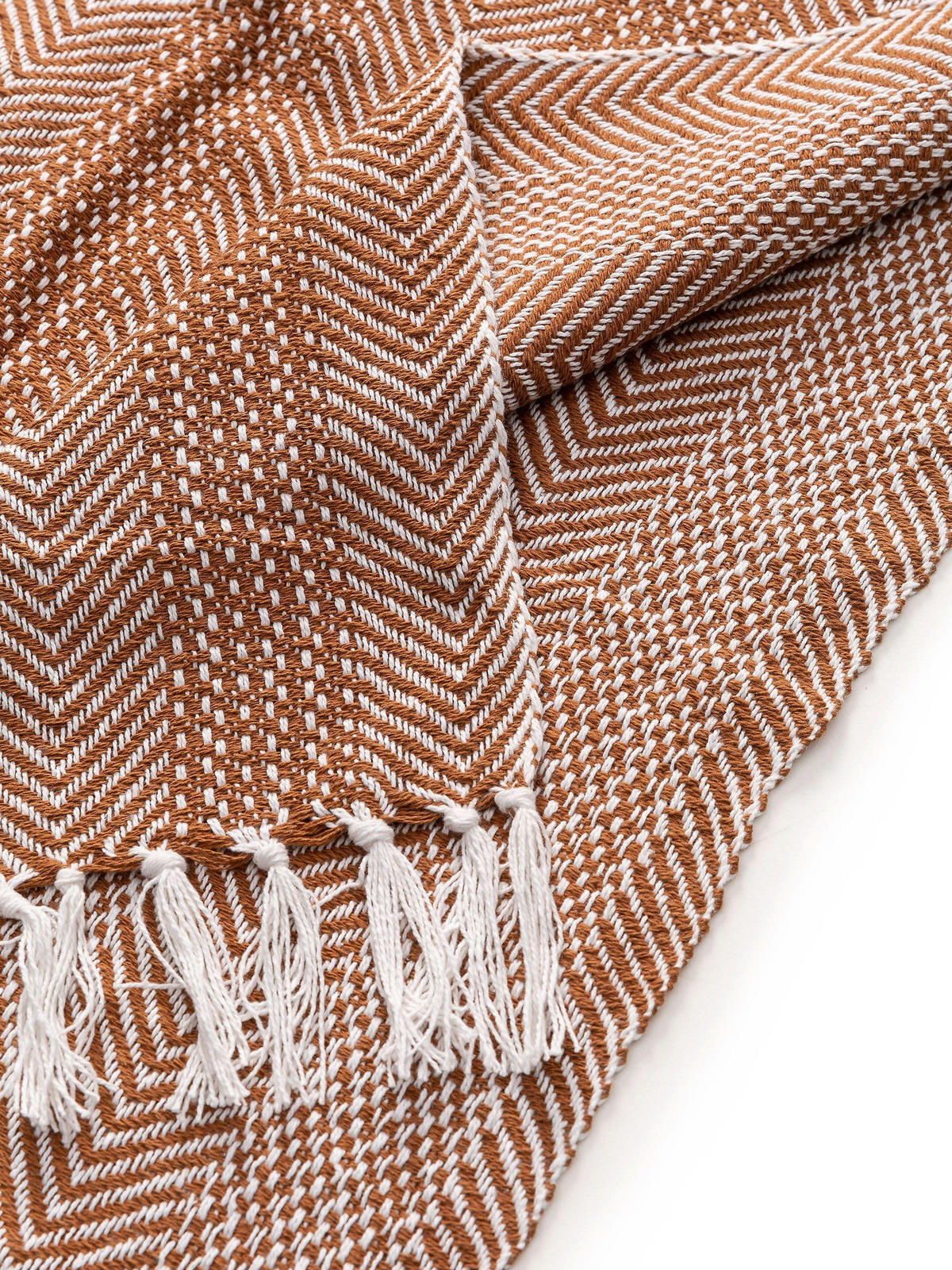 BAUMWOLLDECKE Alisea Braun 125x150 cm - Braun, Textil (125/150cm) - benuta Nest