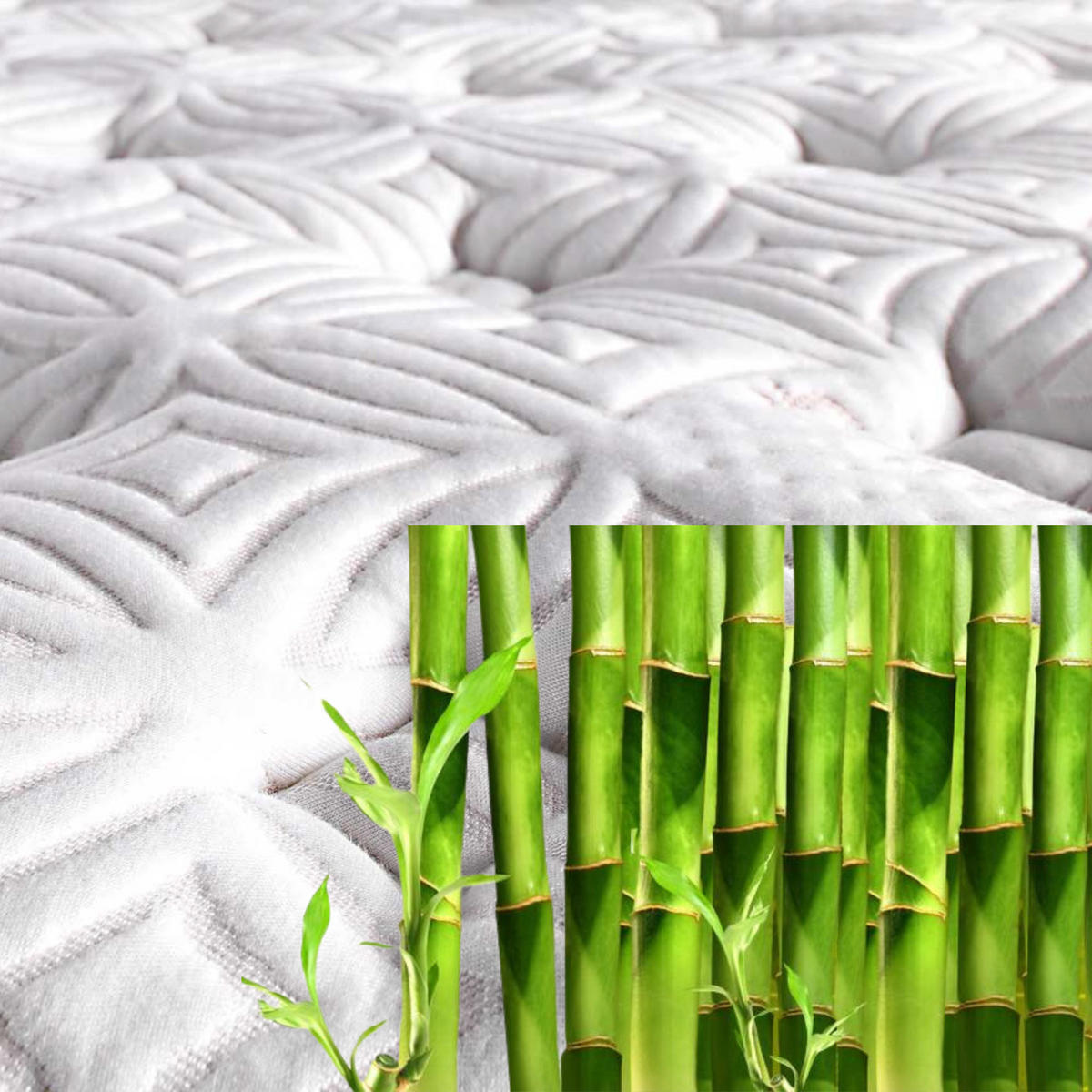 BOXBETT Bamboo Sleep 180x200 - Grau, Holz/Metall (180/200cm) - Bambi