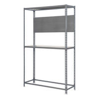 REIFENREGAL mit Arbeitsfläche Metal Shark NO.4 HxBxT 200 x 100 x 40 cm 6 Reifen Grau - Grau, Metall (100/200/40cm) - PROREGAL