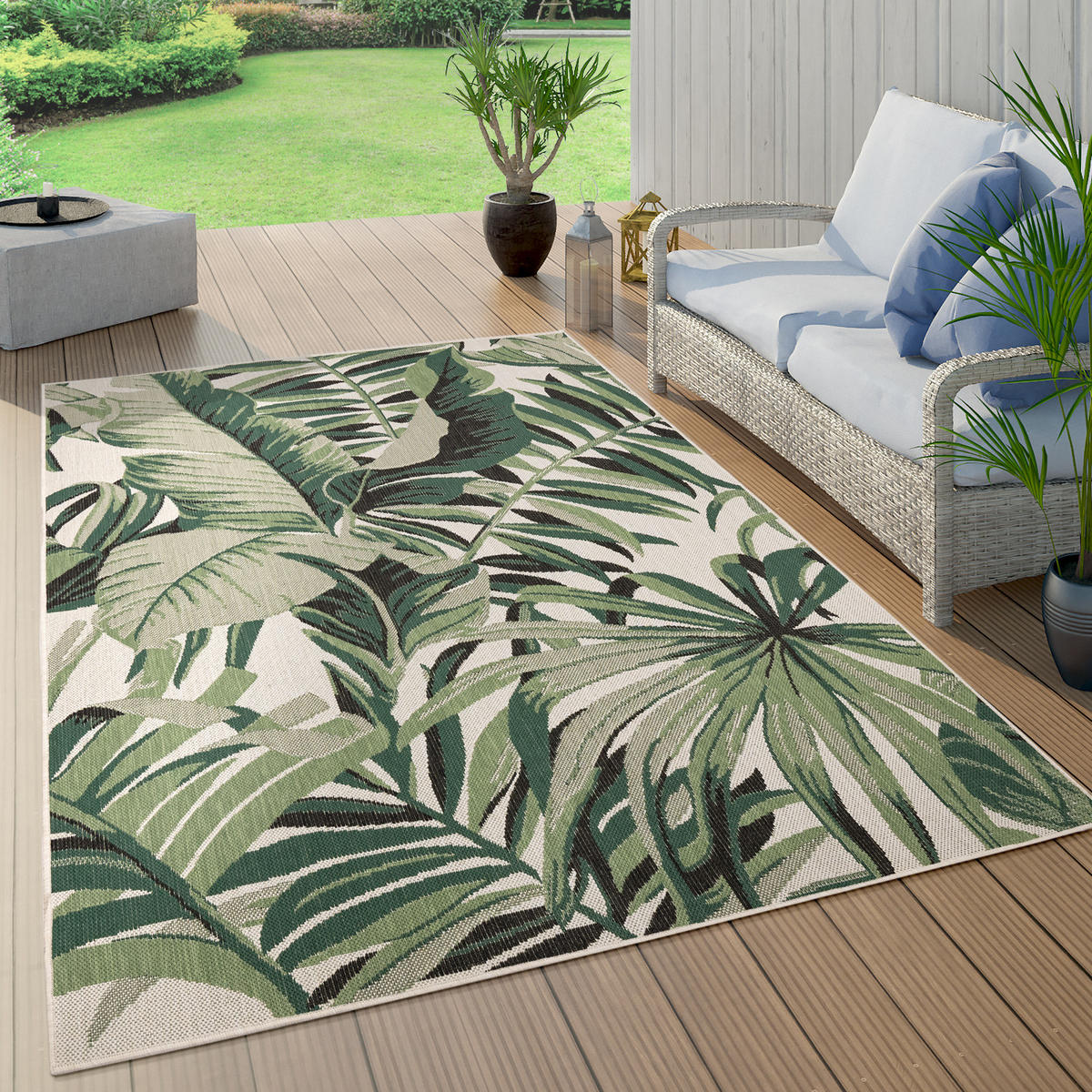 OUTDOORTEPPICH 160/230 cm Ostende 551 - Grün, Textil (160/230cm) - Paco Home