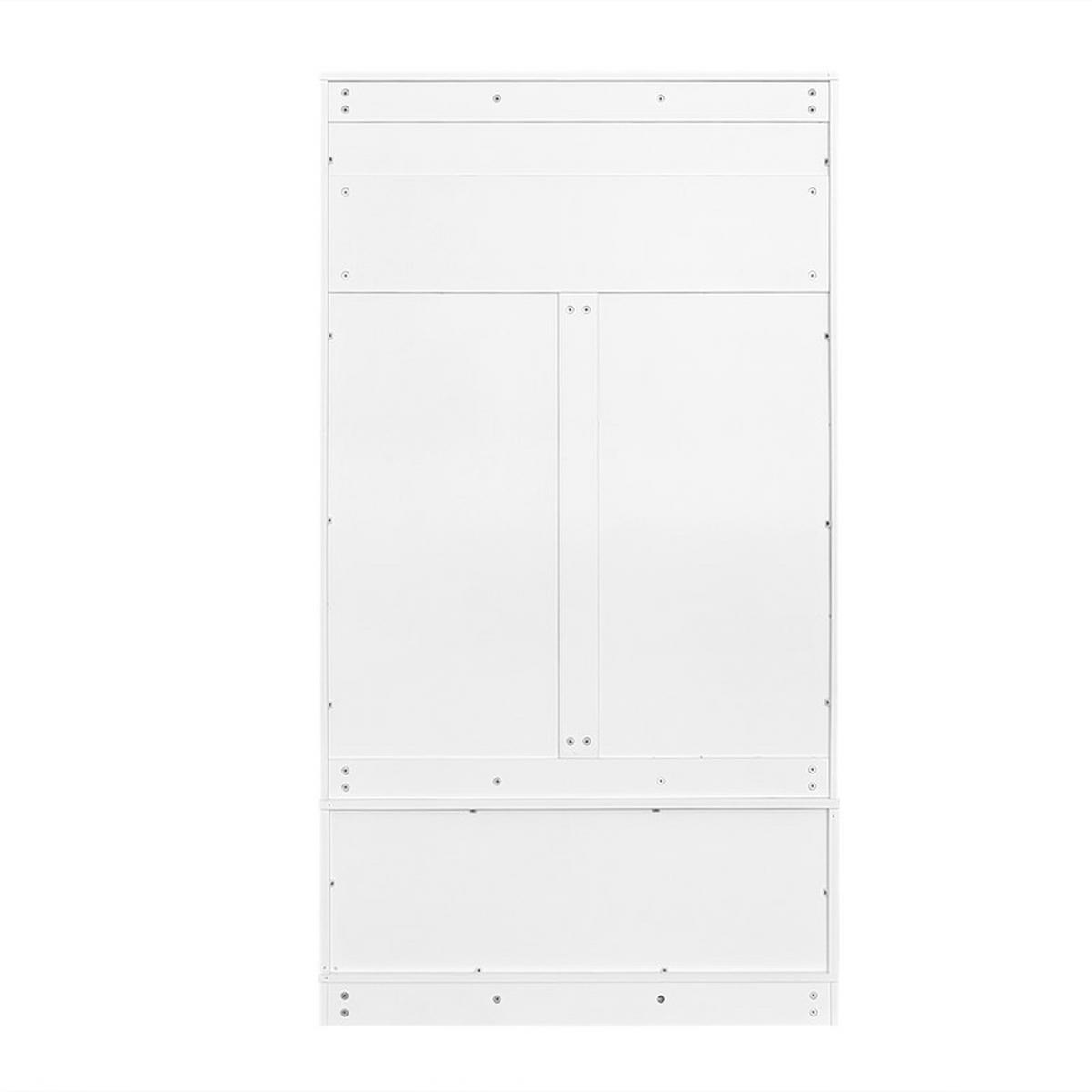 GARDEROBEN-SET mit Sitzbank und Stauraum 75x33x180 cm - Weiß, Holzwerkstoff (47/183/101.5cm) - Fuleadture