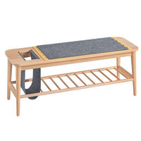 SCHUHREGAL mit Zapfenverbindungen Natur - Naturfarben, Holz/Holzwerkstoff (110/44/37cm) - SoBuy