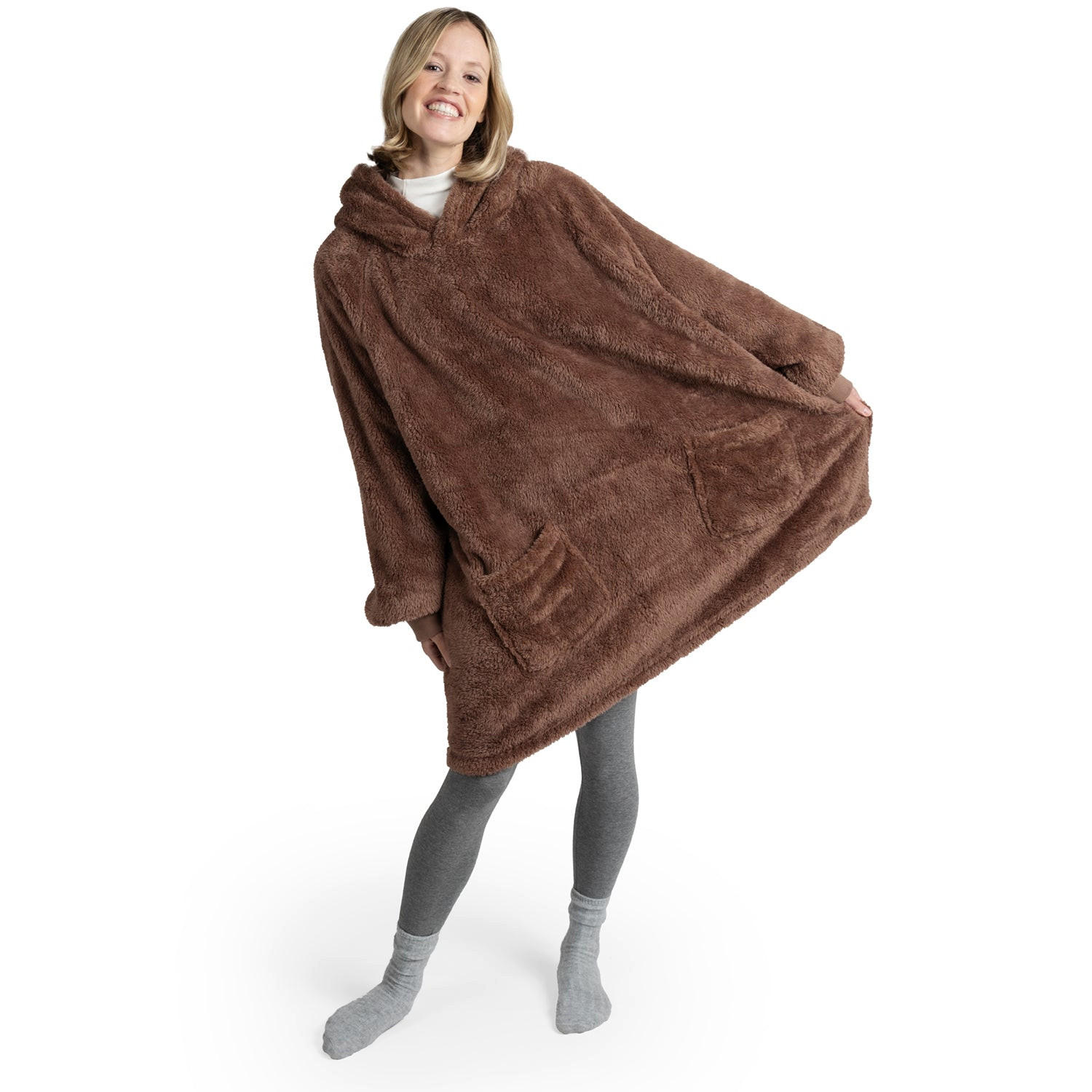 DECKENPULLOVER Loevbacken groß, Braun - Braun, Textil (90/92cm) - Blumtal