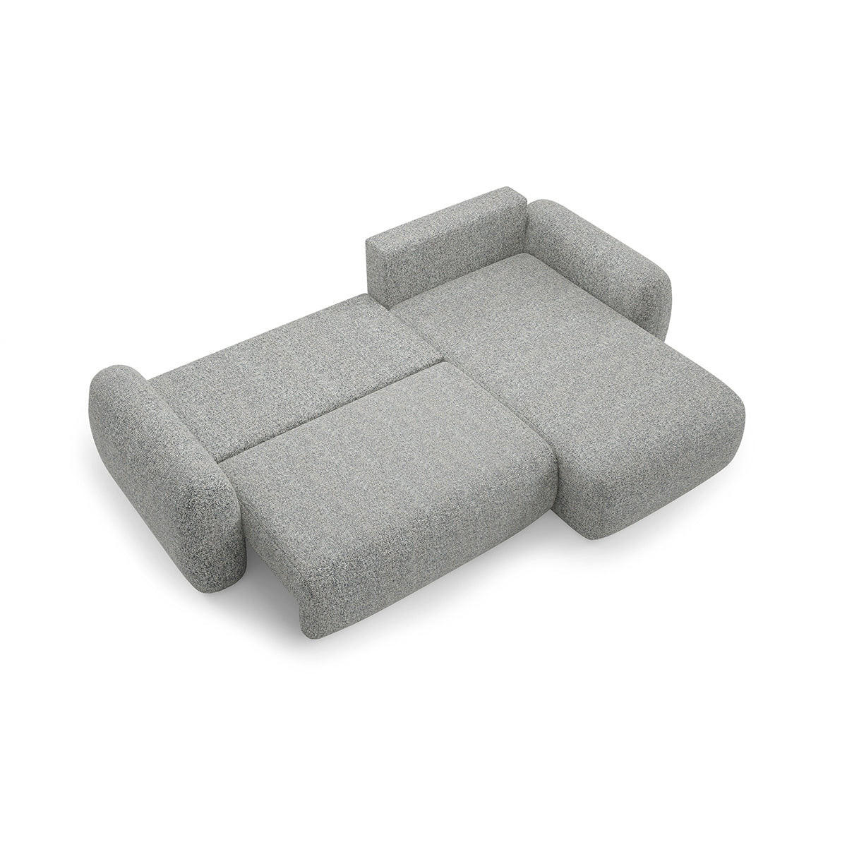 ECKSOFA Carmela 3 Sitzplätze Grau - Grau, Holz (304/190cm) - Petits-meubles