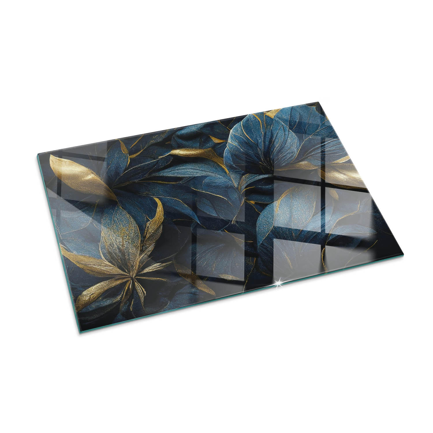 ArtPrintCave Glasplatte Dunkelblau 100x70x0.4 cm