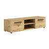 TV-SCHRANK Modena 150cm in der Farbe Eiche Artisan - Schwarz/Eiche Artisan, Holzwerkstoff/Kunststoff (150/38/40cm) - Ravio