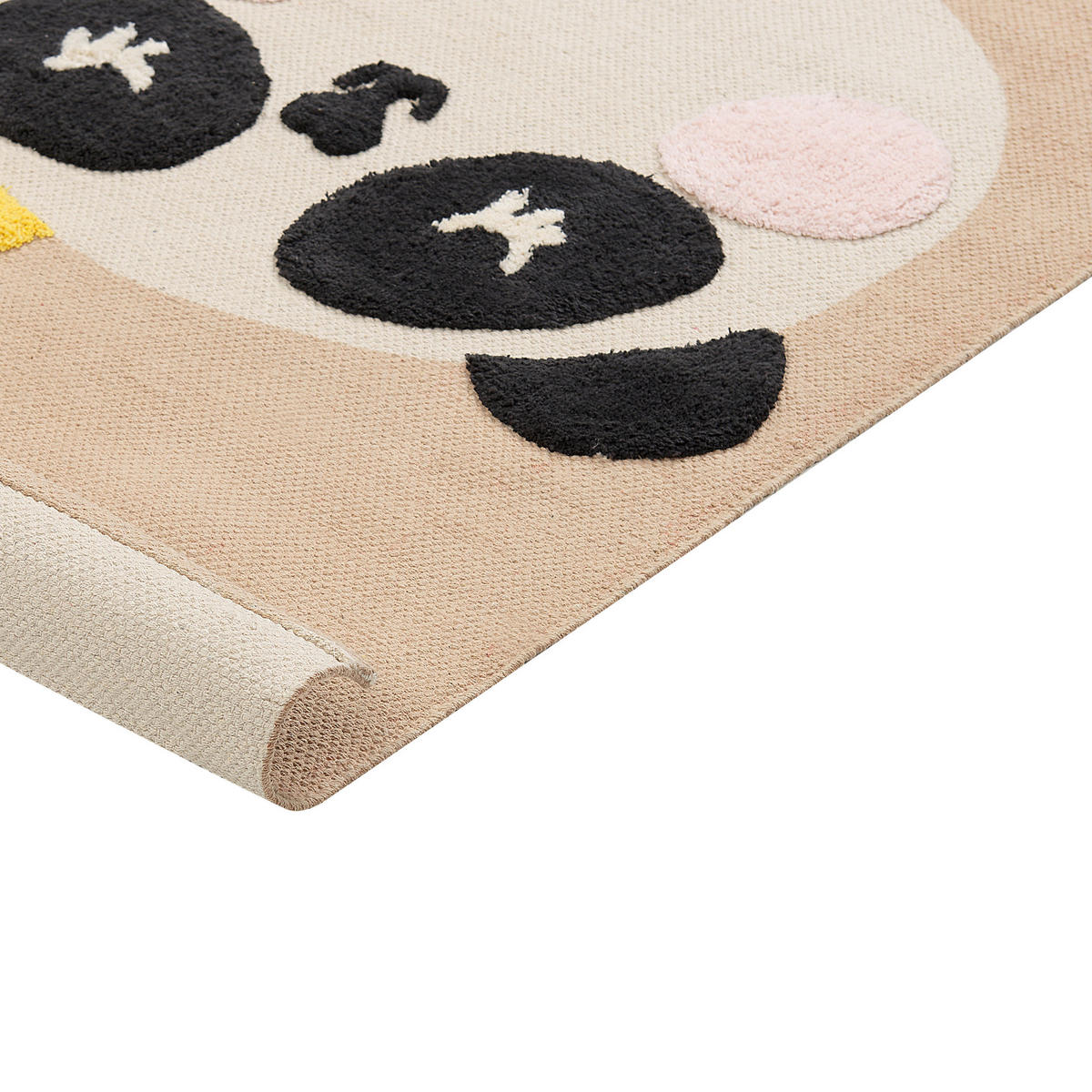 KURZFLOR-KINDERTEPPICH Bunan 150/80 cm - Beige, Textil (80/150cm) - Beliani