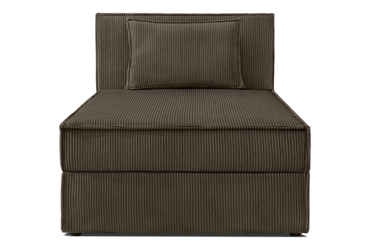 BOXSPRINGBETT ROTI Einzelbett, braun - Schwarz/Braun, Holz/Holzwerkstoff (90/200cm) - KONSIMO®