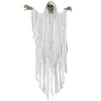 HALLOWEEN HORROR-CLOWN, Weiß, Polyester(100%), PE, PE-Schaumstoff, Eisen - Weiß, Kunststoff (19/153/91cm) - Outsunny