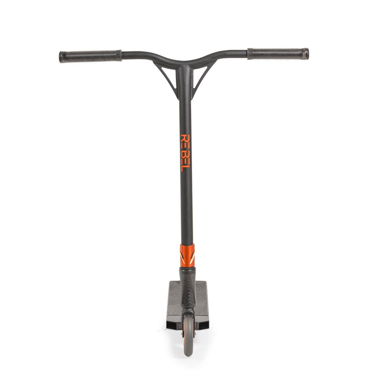 KINDERROLLER Rebel schwarz Aluminium, ABEC-9 Lager, Stahllenker, PU Räder, Bremse - Schwarz, Metall (73/64/83cm)