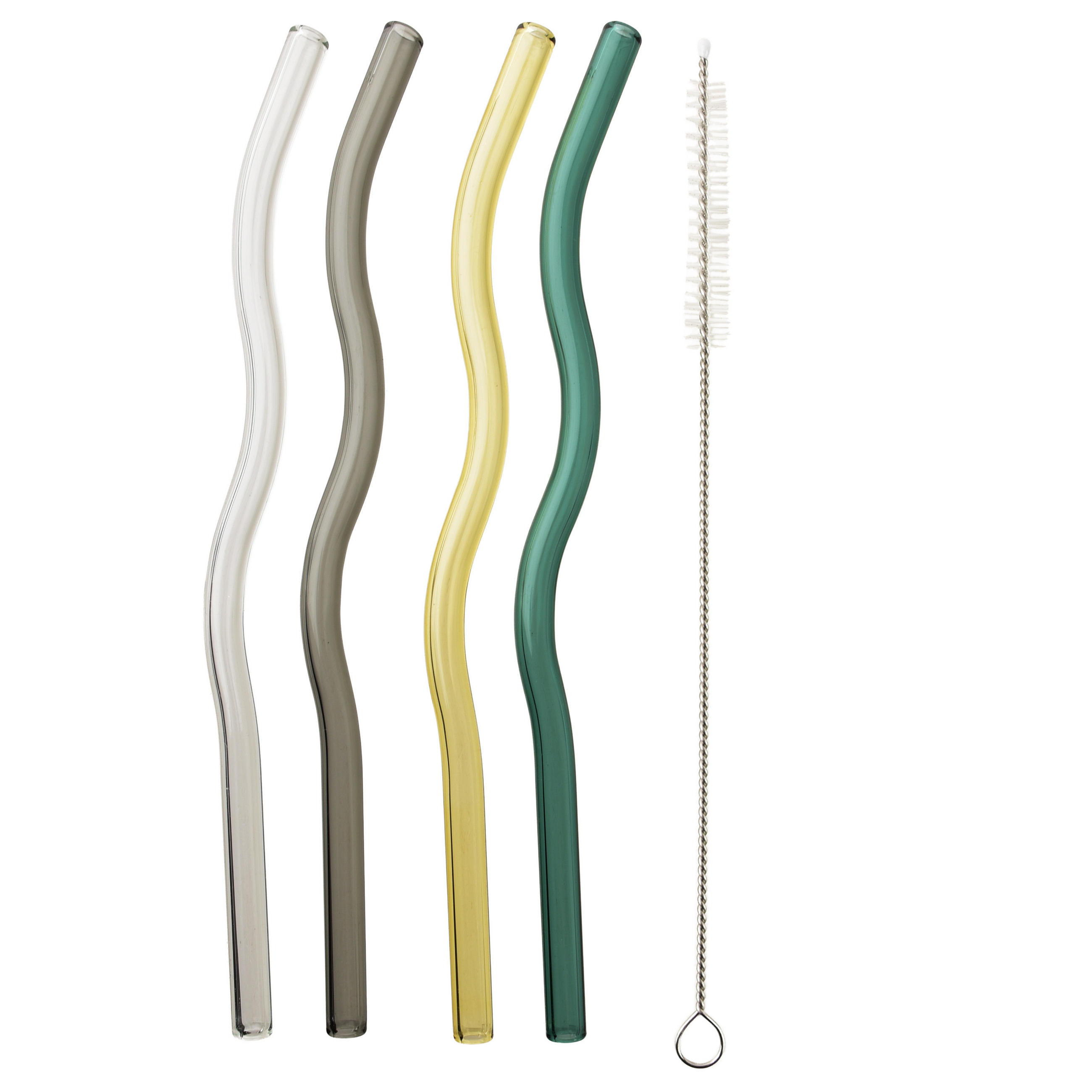 TRINKHALME Peter 4-tlg Bunt 20cm Glas - Multicolor, Glas (1/23/8cm) - Mondex