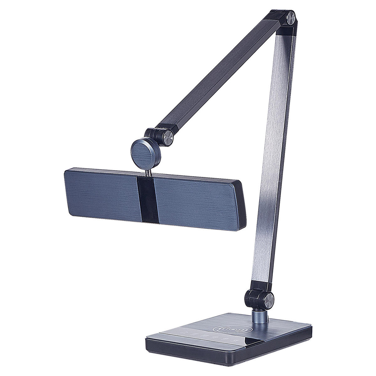 SCHREIBTISCHLAMPE Lacerta 19/28/73 cm - Schwarz, Metall (19/28/73cm) - Beliani