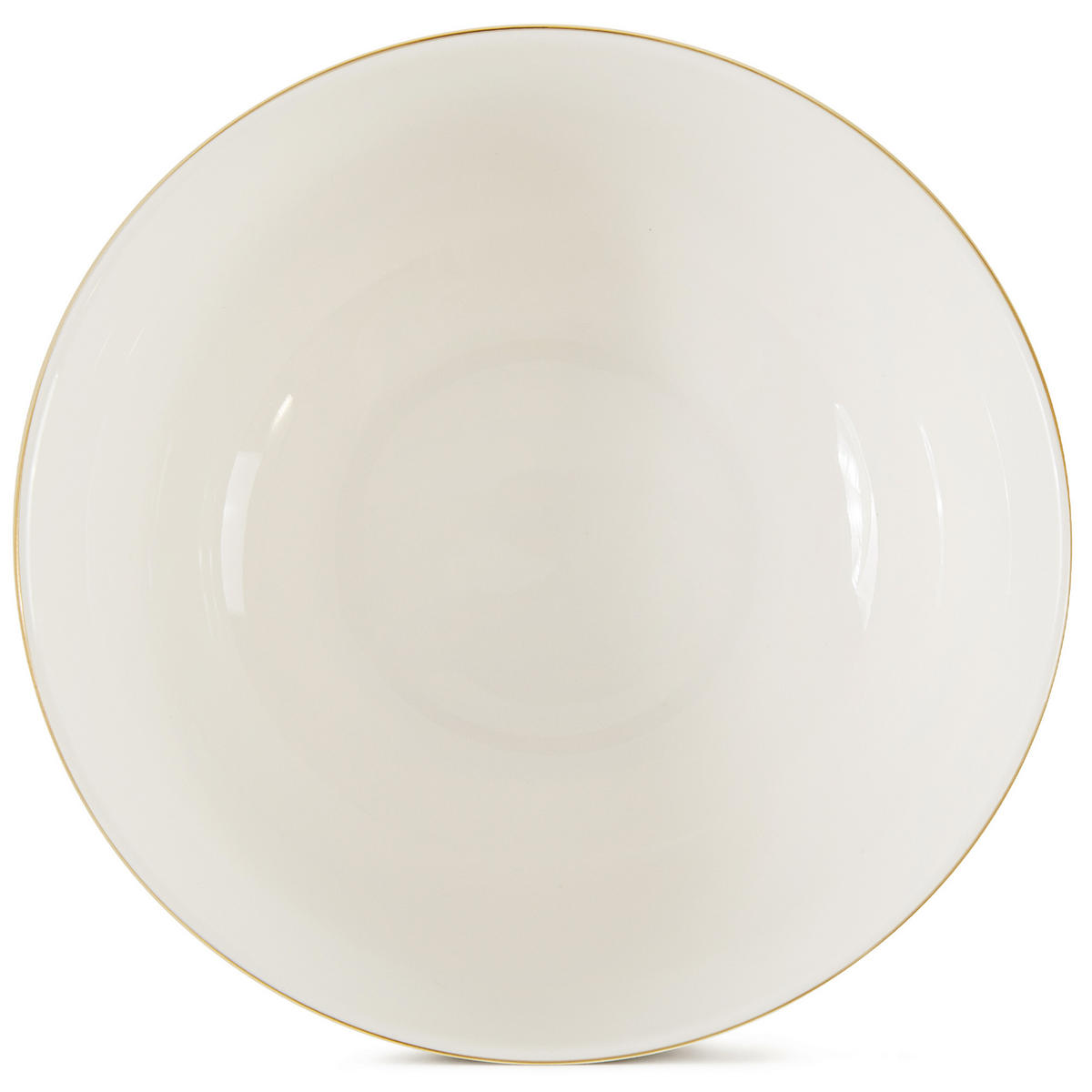 SCHÜSSEL-SET AD BELLA, 6-tlg - Ecru/Goldfarben, Keramik - KONSIMO®