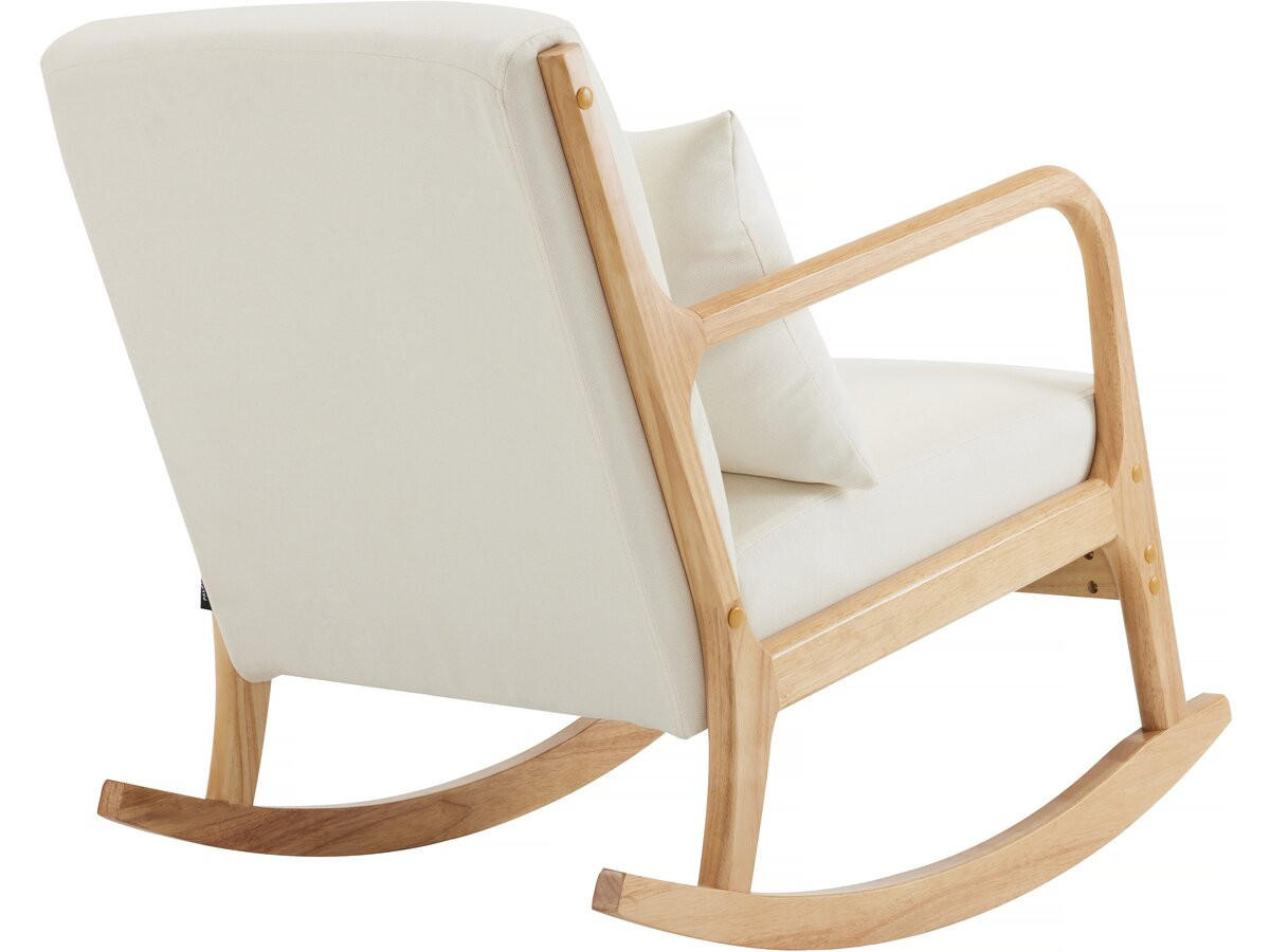 SCHAUKELSESSEL Clinton Beige - Beige, Holz/Textil (65/80/81cm) - Habitat Garten