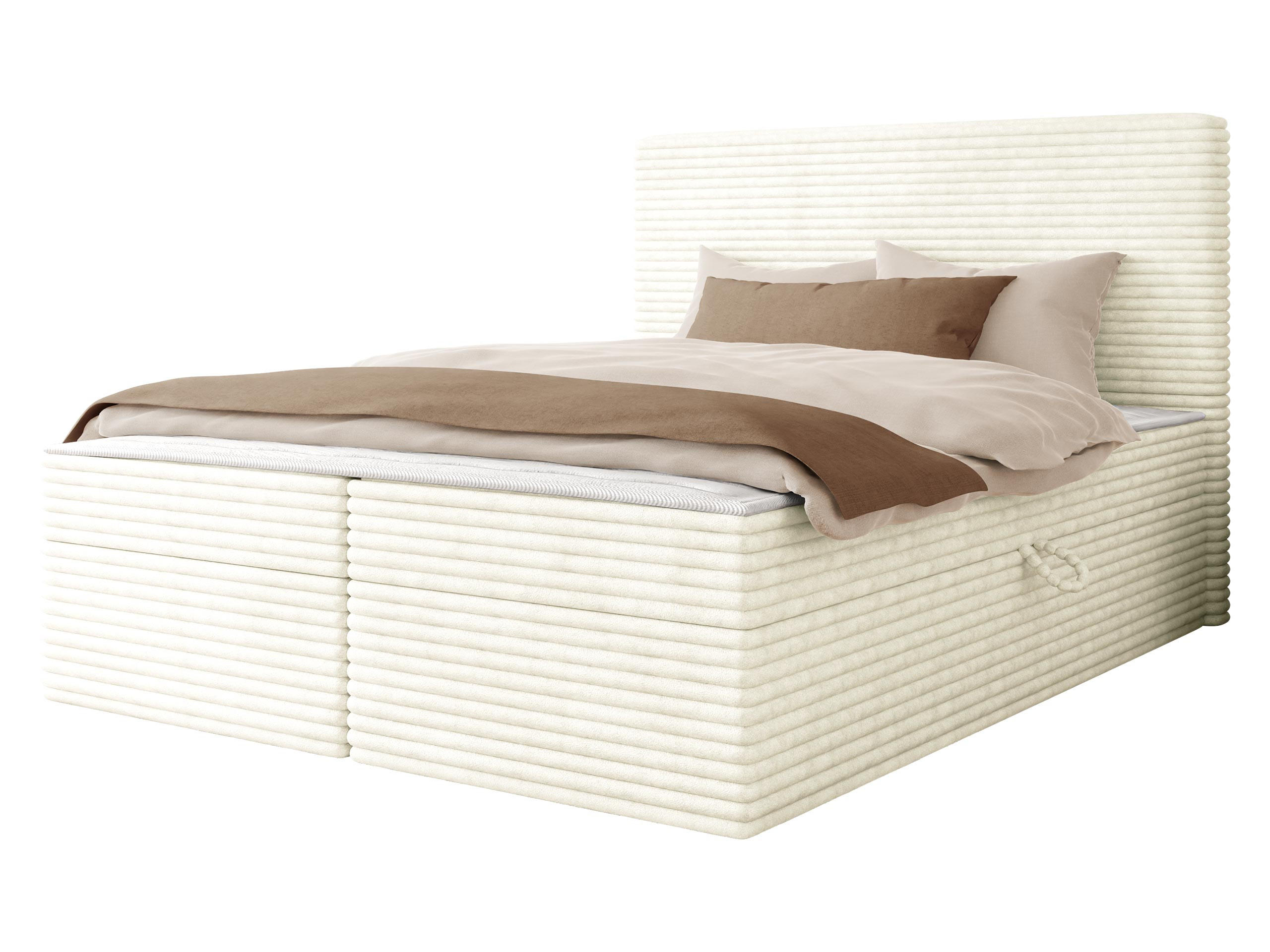 BOXBETT Wokio - H3 - Creme/Schwarz, Holzwerkstoff/Kunststoff (140/200cm) - MIRJAN24
