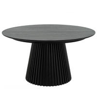 ESSTISCH 140/140/75 Schwarz rund - Schwarz, Holzwerkstoff (140/140/75cm) - Furnhouse