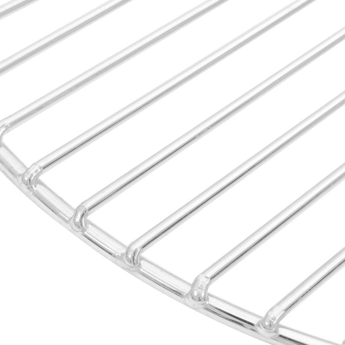 GRILLROST Rund Ø37 Cm 304 Edelstahl - Silberfarben, Metall (37/37cm) - vidaXL