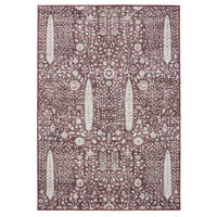 VINTAGE-TEPPICH George waschbar 160x230 cm - Bordeaux, Kunststoff (160/230cm) - benuta