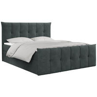 BOXBETT PREMIUM 11 200/200 Dunkelgrau Struktur - H4 - Dunkelgrau, Holz/Textil (200/200cm) - MKS