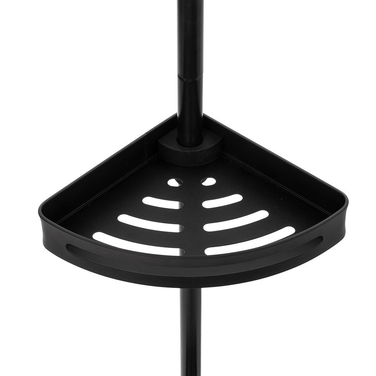 TELESKOPREGAL für die Dusche 20,5/20,5/240 cm - Schwarz, Metall (20.5/240/20.5cm) - 5five Simply Smart