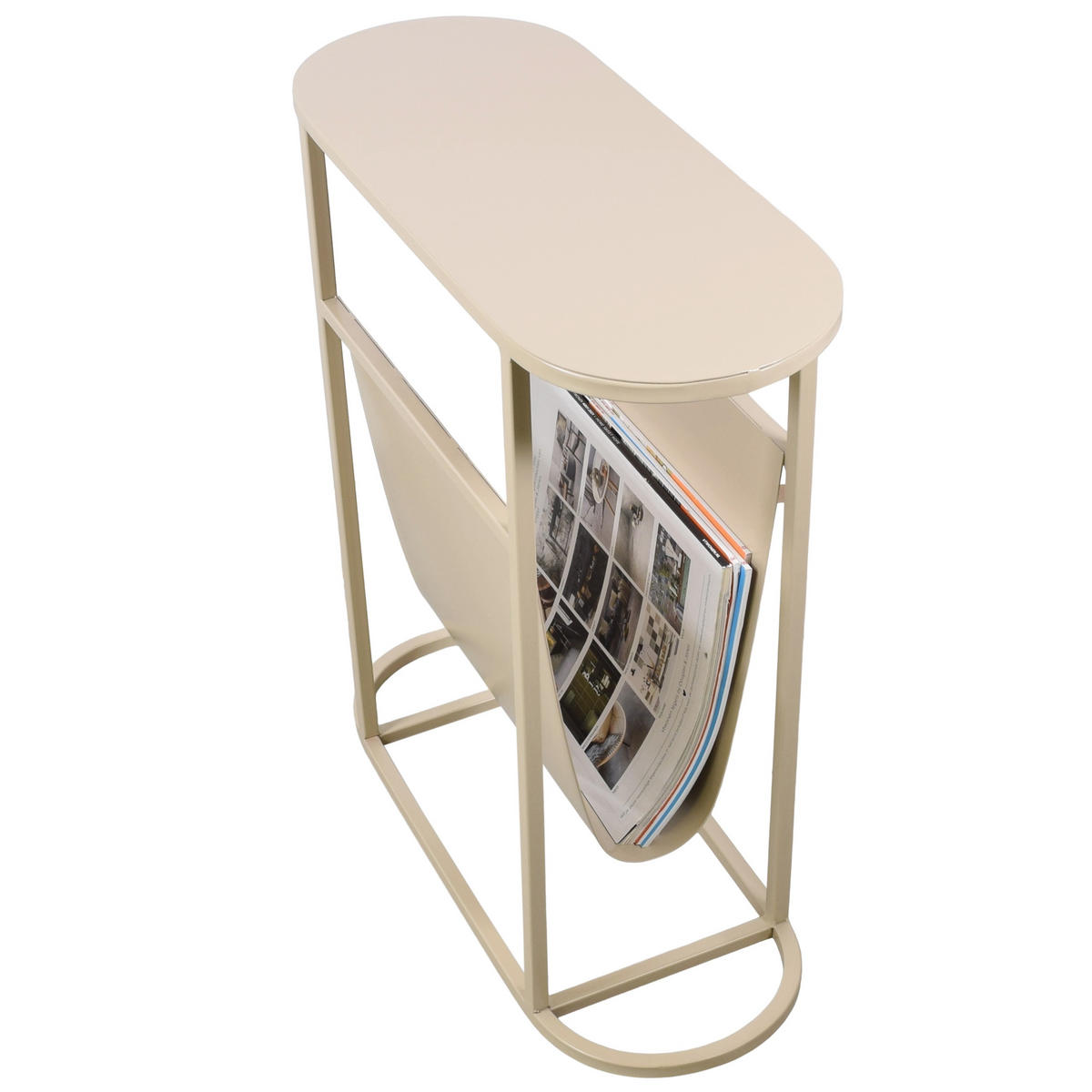 BEISTELLTISCH Frits Beige - Beige, Metall (50/20/55cm) - LOFT42
