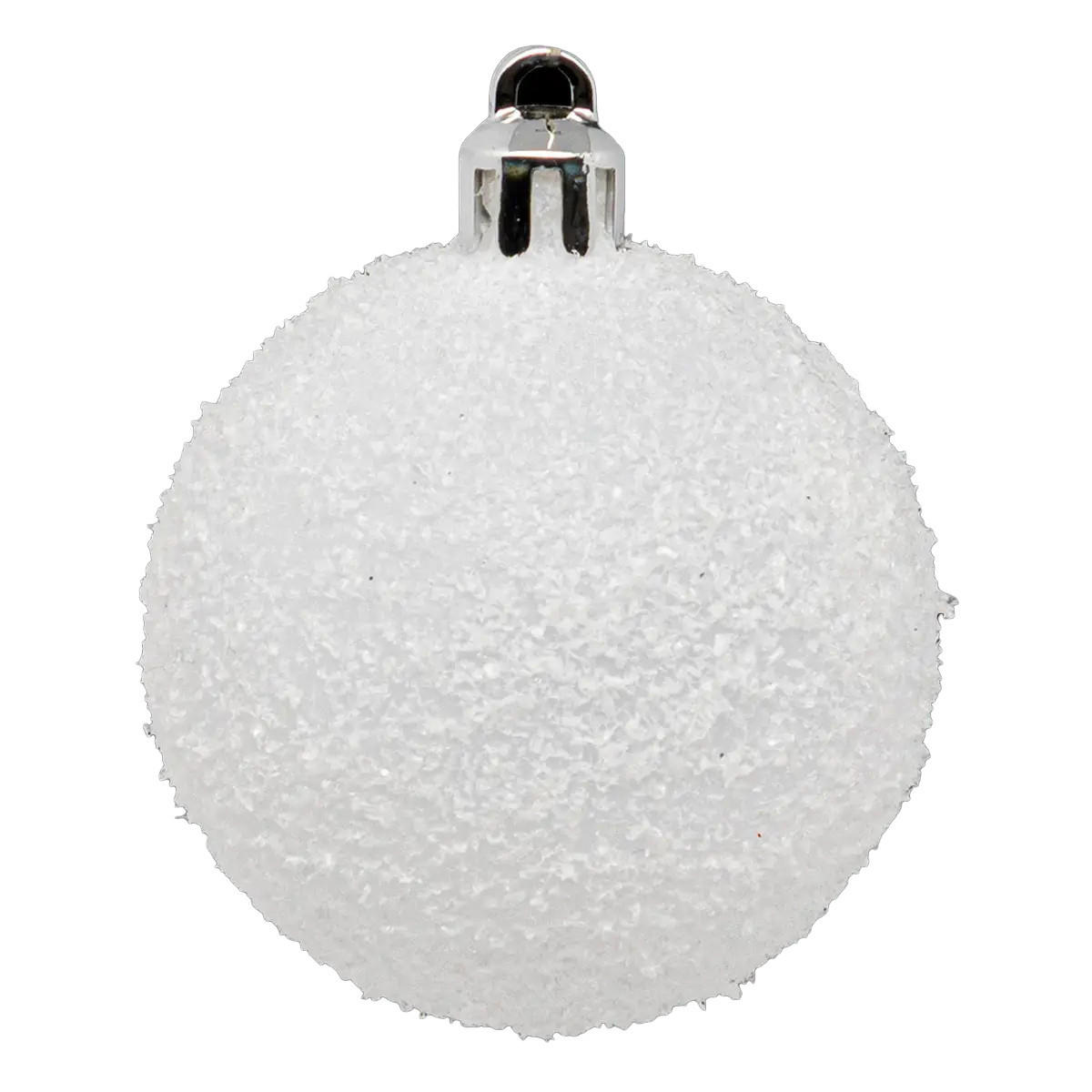 WEIHNACHTSKUGELN 5er-Set 5/5/6,3 cm - Weiß, Kunststoff (5/6.3/5cm) - Atmosphera Createur d´interieur