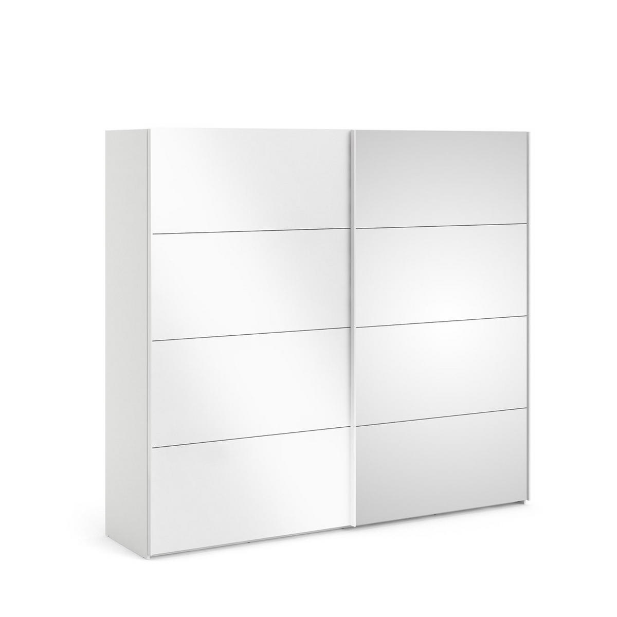 SCHWEBETÜRENSCHRANK weiß - Beige, Holzwerkstoff (243/221/61cm) - ebuy24