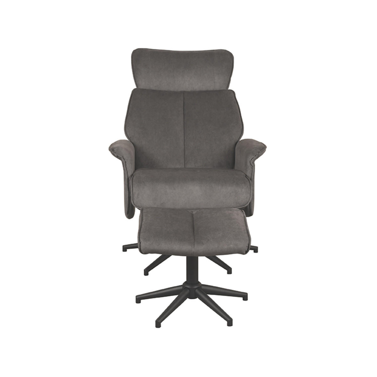 SESSEL Verdal Anthrazit 79/77/109 cm - Anthrazit, Textil (77/109/79cm) - LABEL51