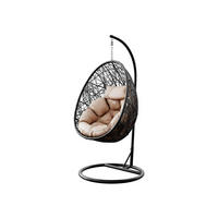 HÄNGESESSEL Fogo - Beige, Metall (90/195/95cm) - MIRJAN24